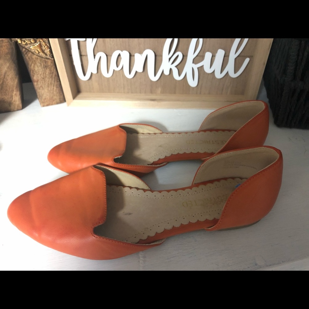 Orange flats